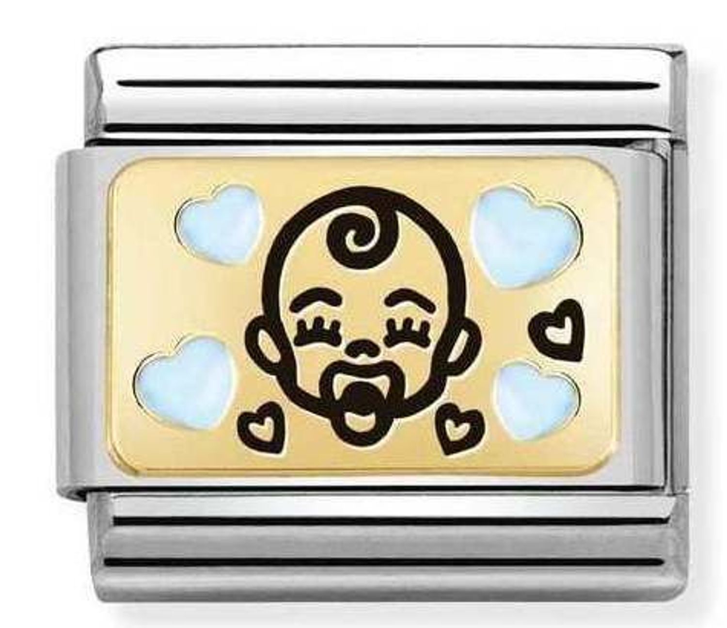 Nomination Link 18K zawieszka złoto Niebieskie dziecko 030289 02.jpg